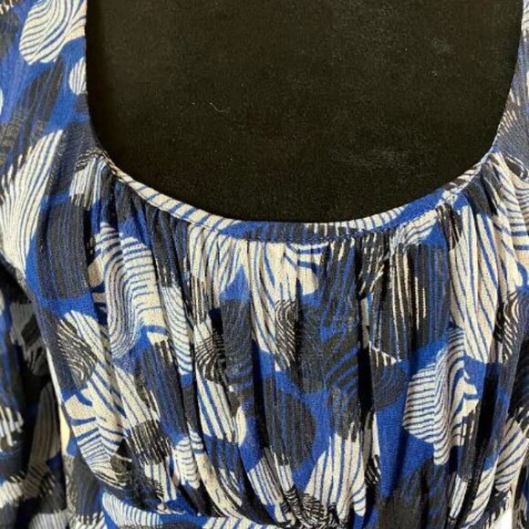 Vintage Classiques Entier Bold Abstract Pattern 100% Silk Blouse Size Large EUC - Picture 5 of 9